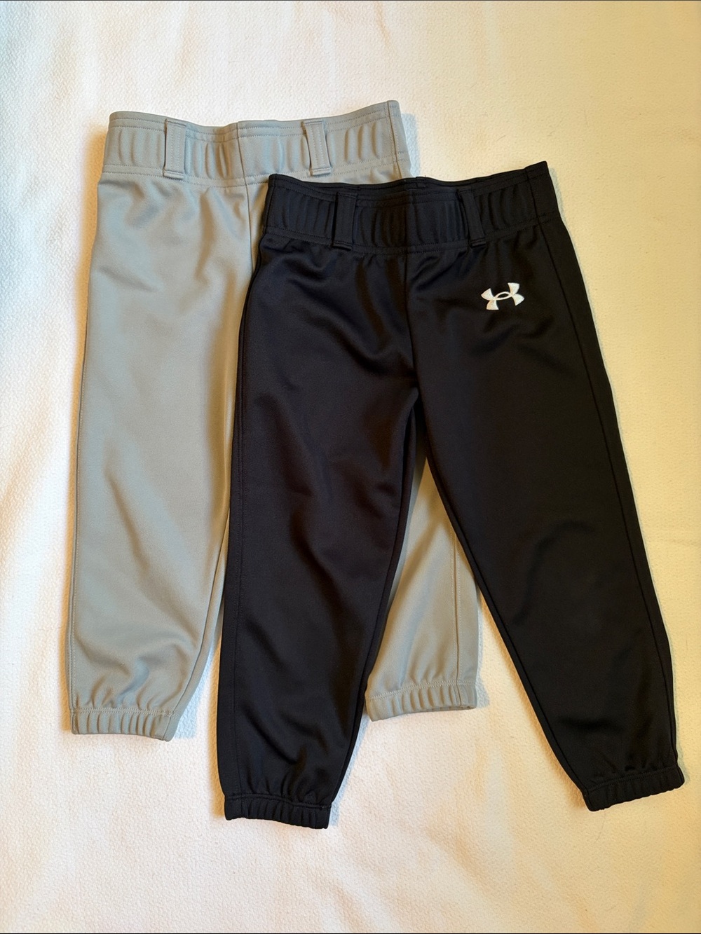 Under Armour Kids Black and Gray baseball pants - 2 Pack size xxs